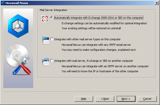 Configuring Email Server Integration