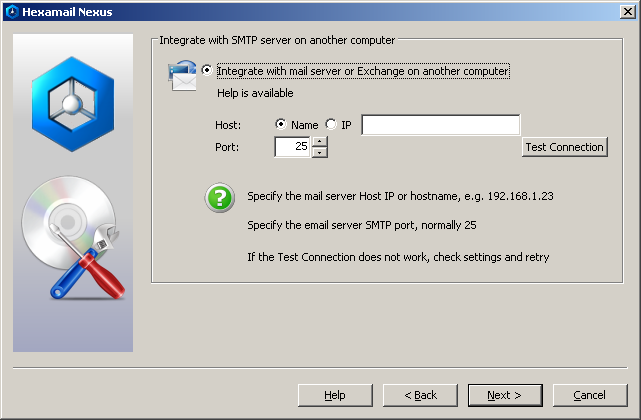 Configuring SMTP Server Integration